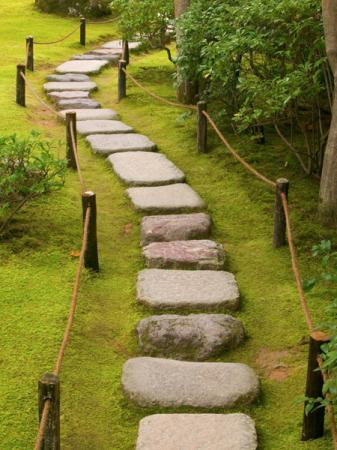 Как сделать дорожки для японского сада-11