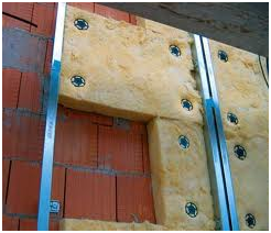 Качественное и надежное утепление стен снаружи-закрепление пластов анкерными фиксаторами, металлическими уголками, армирующей штукатурной лентой на стыках-7
