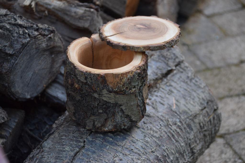 Как сделать деревянную миску из бревна-1