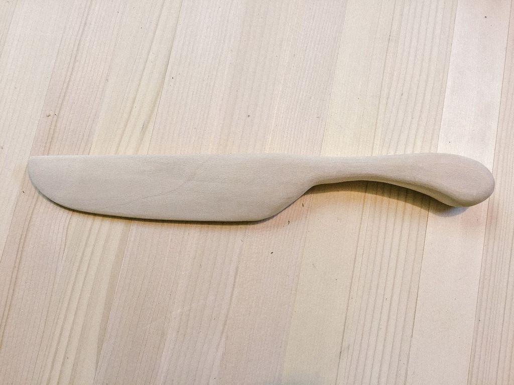 Как сделать деревянный нож-5